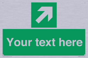 Custom Arrow Top Right Sign